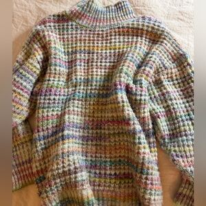 Topshop Multicolor Cowl Neck Sweater